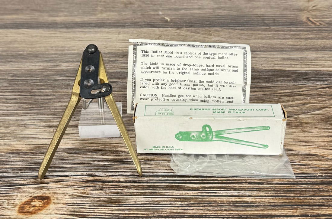 FIE .31 Caliber Brass Colt Bullet Mold (1 of 6)