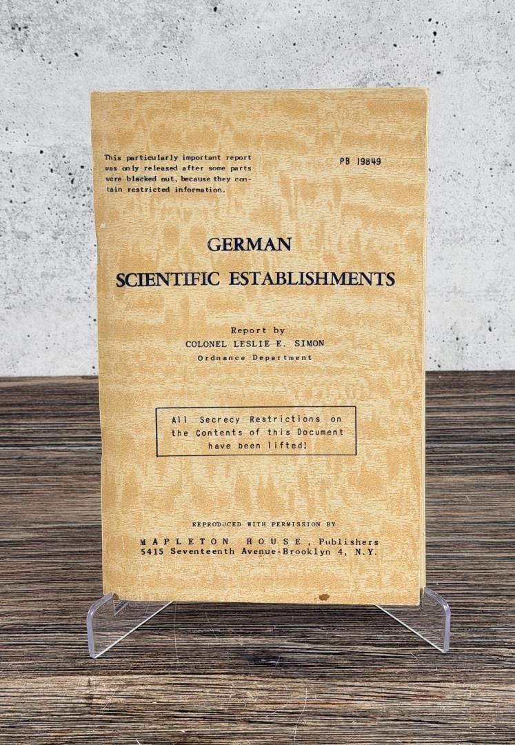 German Scientific Establishments (1 of 9)
