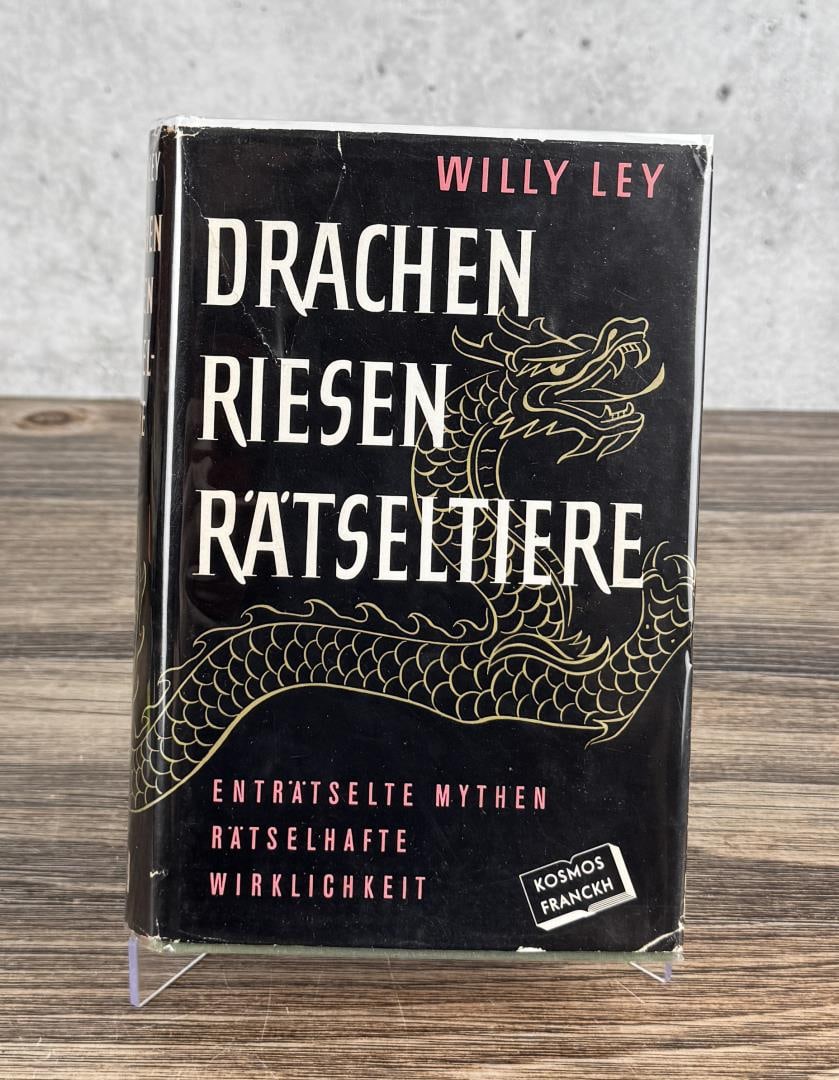 Drachen Riesen Ratseltiere Author Signed: Dragons, giants, mythical creatures. Willy Ley. Author Signed. Provenance: The Rocket Development Library of Herbert Schaefer Herbert Schaefer was born and educated in Berlin, Germany and worked in