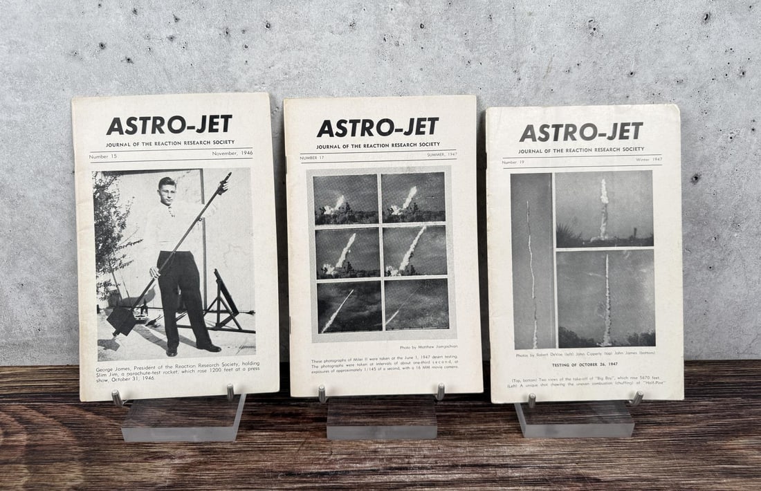 Astro-Jet Journal of the Reaction Research Society: 1946 to 1947 Provenance: The Rocket Development Library of Herbert Schaefer Herbert Schaefer was born and educated in Berlin, Germany and worked in the fields of mechanical and aeronautical engineerin