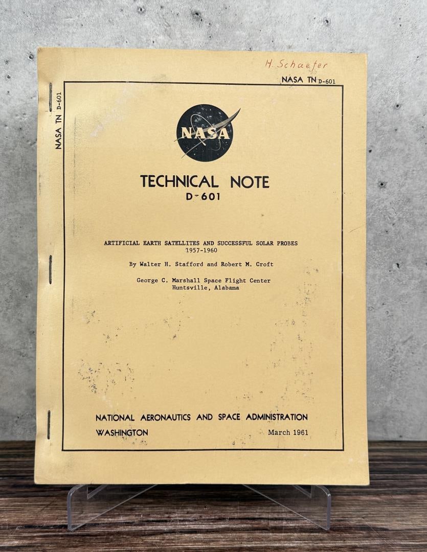 NASA Artificial Earth Satellites TN D-601 (1 of 8)