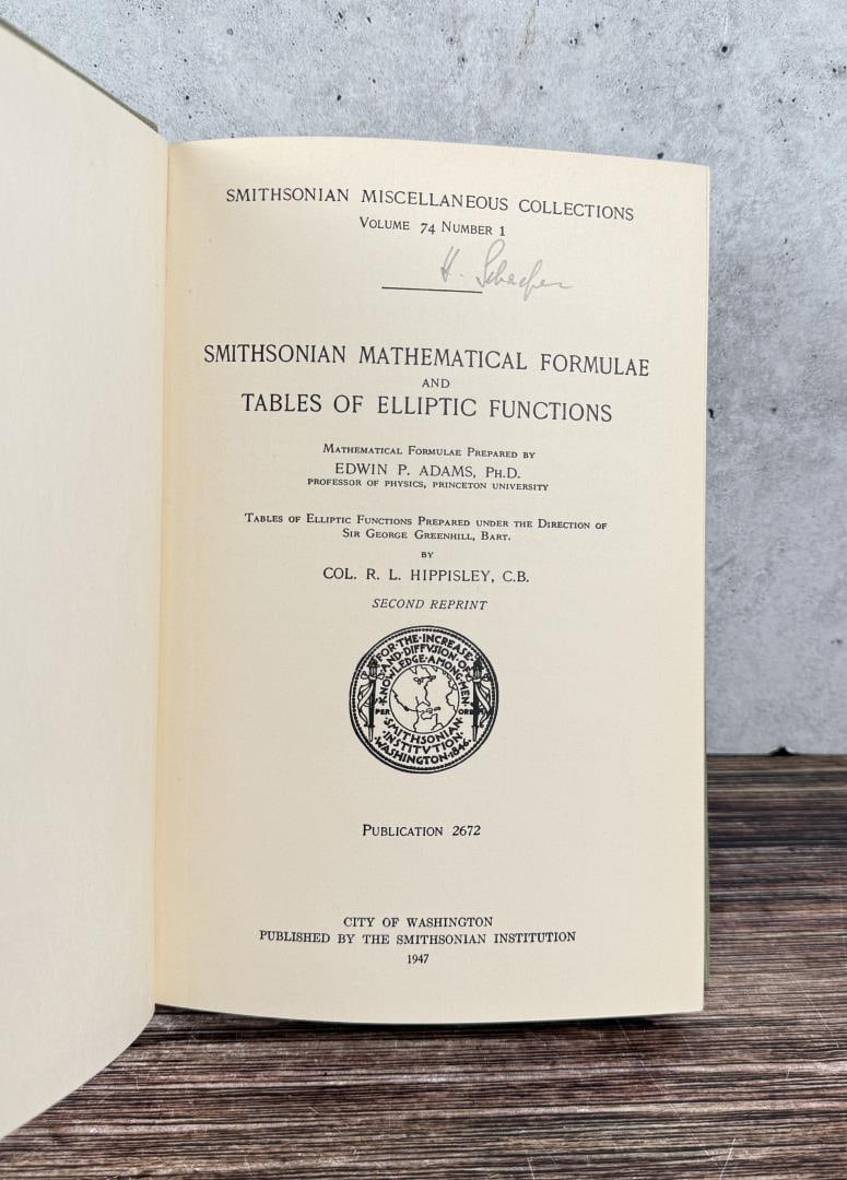 Smithsonian Mathematical Formulae - 4