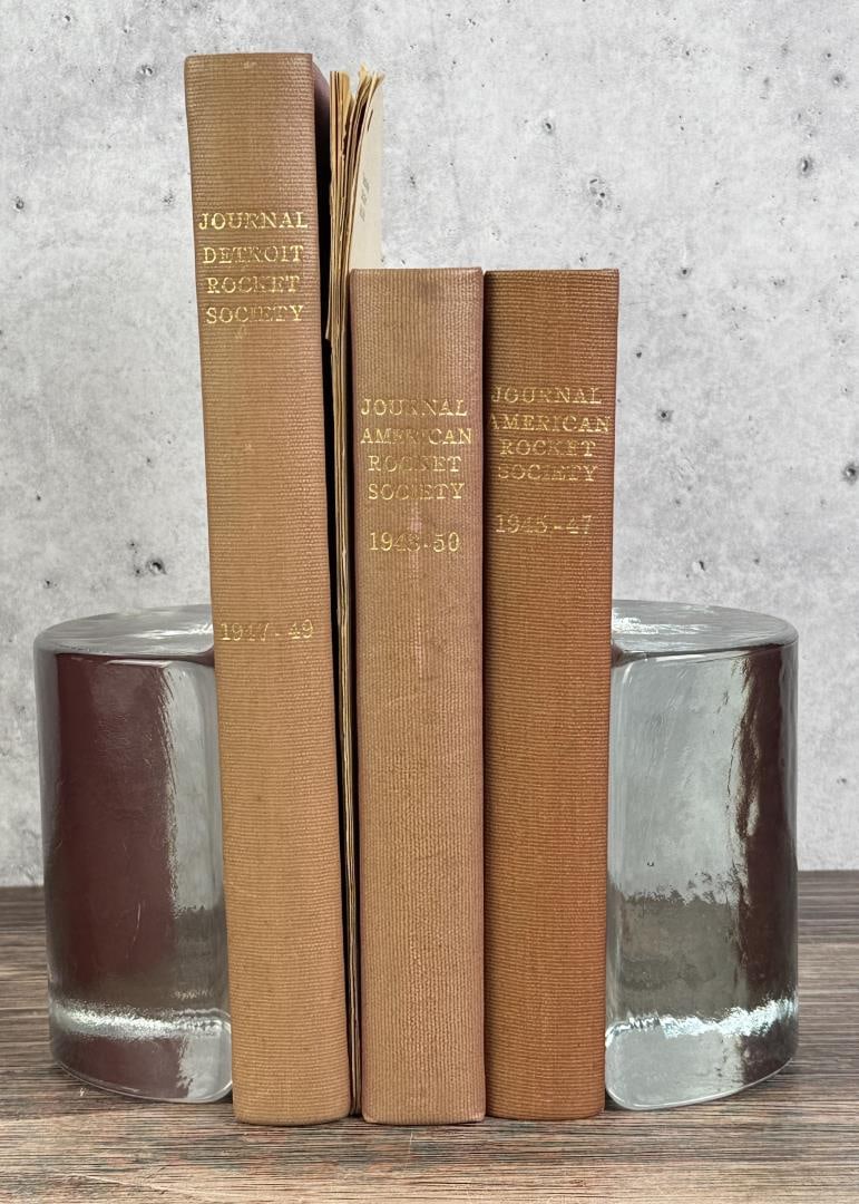 Journal of the American Detroit Rocket Society: Nice grouping. Provenance: The Rocket Development Library of Herbert Schaefer Herbert Schaefer was born and educated in Berlin, Germany and worked in the fields of mechanical and aeronautical engineer