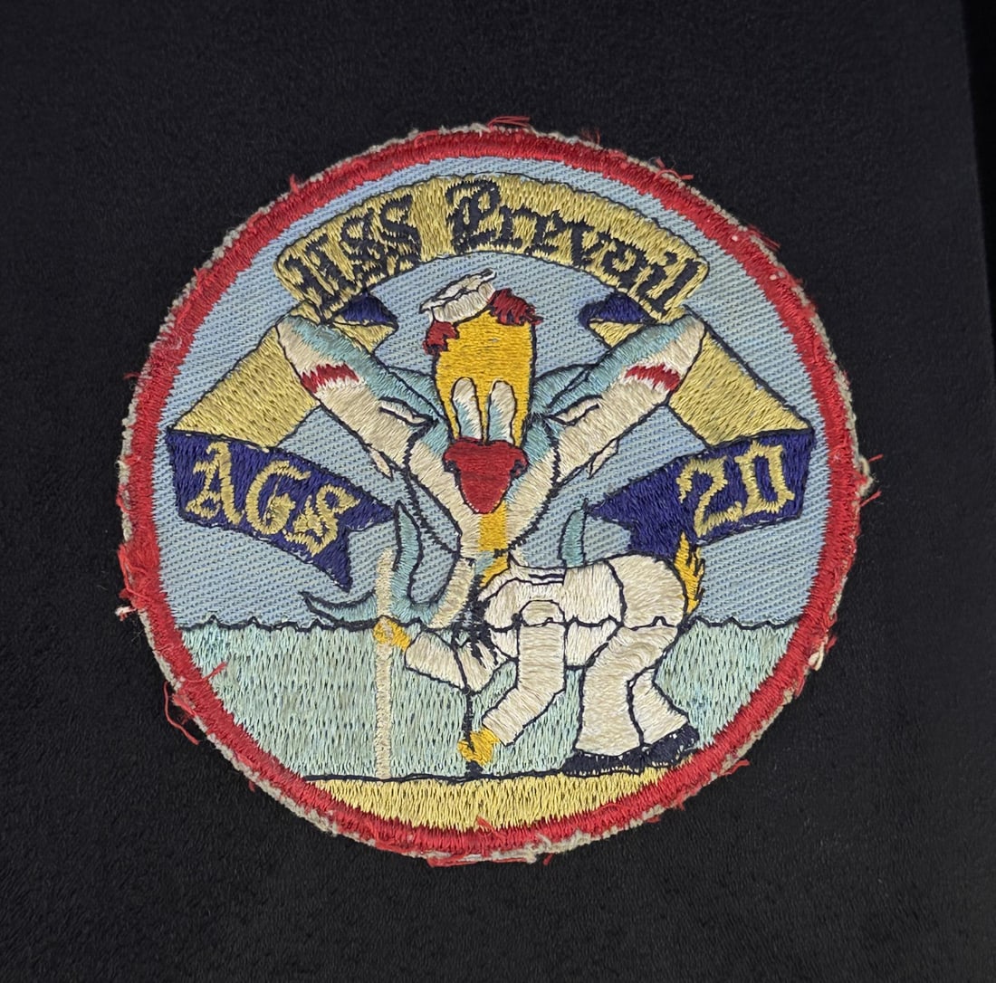 WW2 AGS-20 USS Prevail US Navy Patch: 4" diameter.