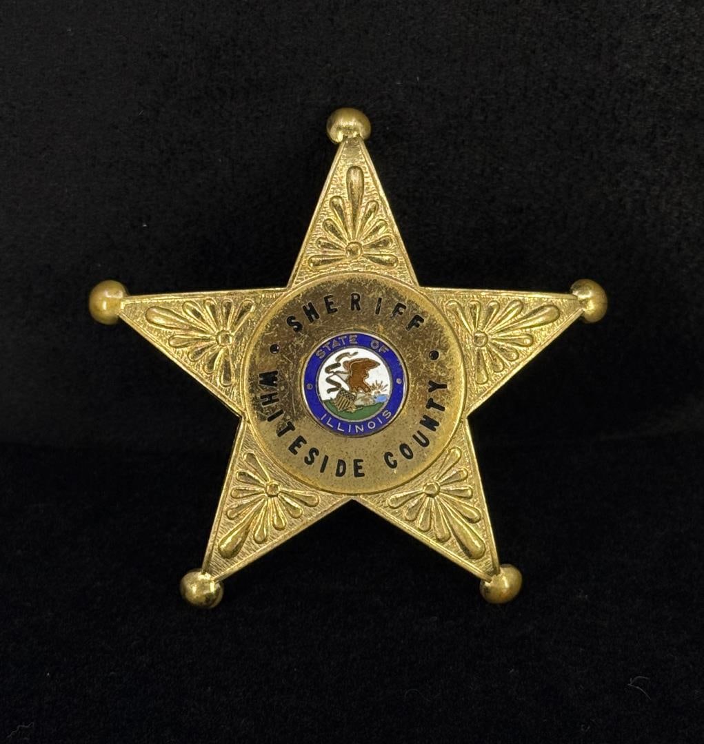Whiteside County Illinois Sheriff Star Badge (1 of 3)