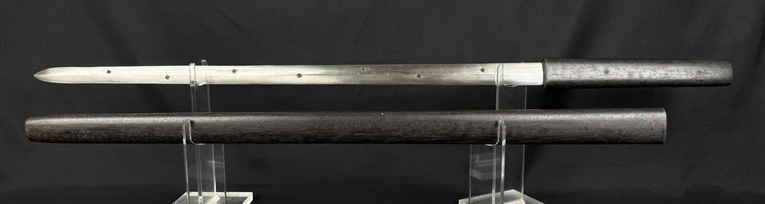 Antique Japanese Tsurugi Ken Ritual Samurai Sword (1 of 9)