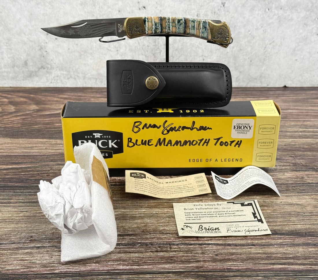 Buck 110 Custom Brian Yellowhorse Chief Knife (1 of 13)