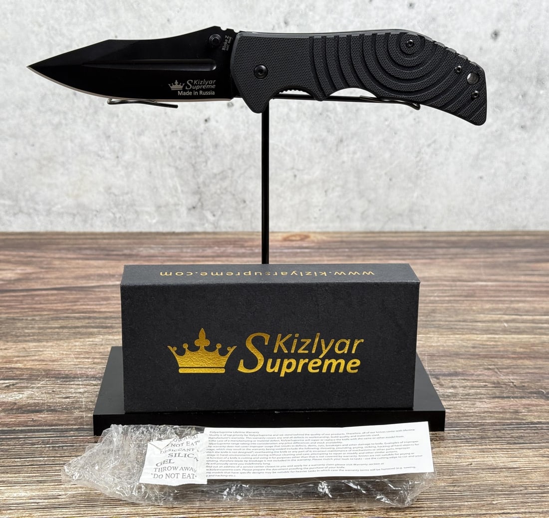 Kizlyar Supreme Bloke Z KK0157 Pocket Knife: Never used or carried. 5" long closed.