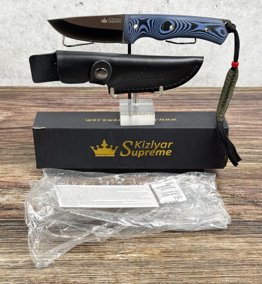 Kizlyar Supreme Kid KK0082 Fixed Blade Knife: Never used or carried. 8 1/8" long total.