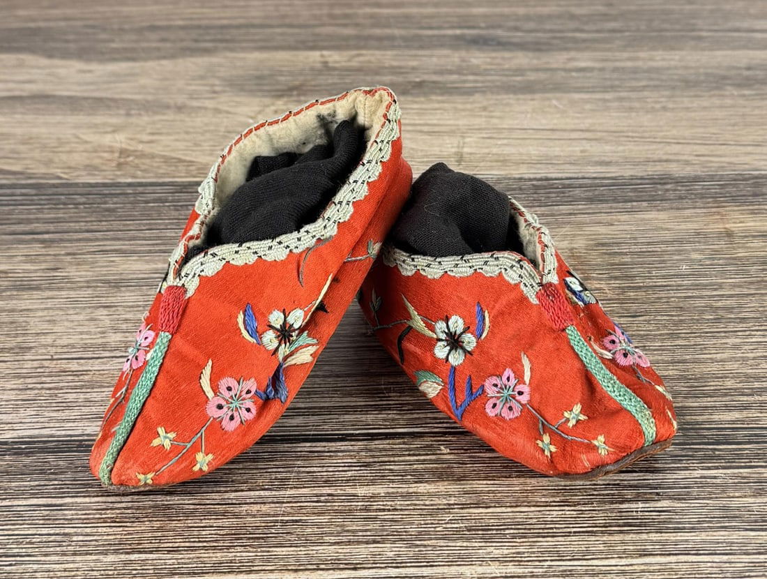 Antique Chinese Bound Feet Lotus Shoes (1 of 7)