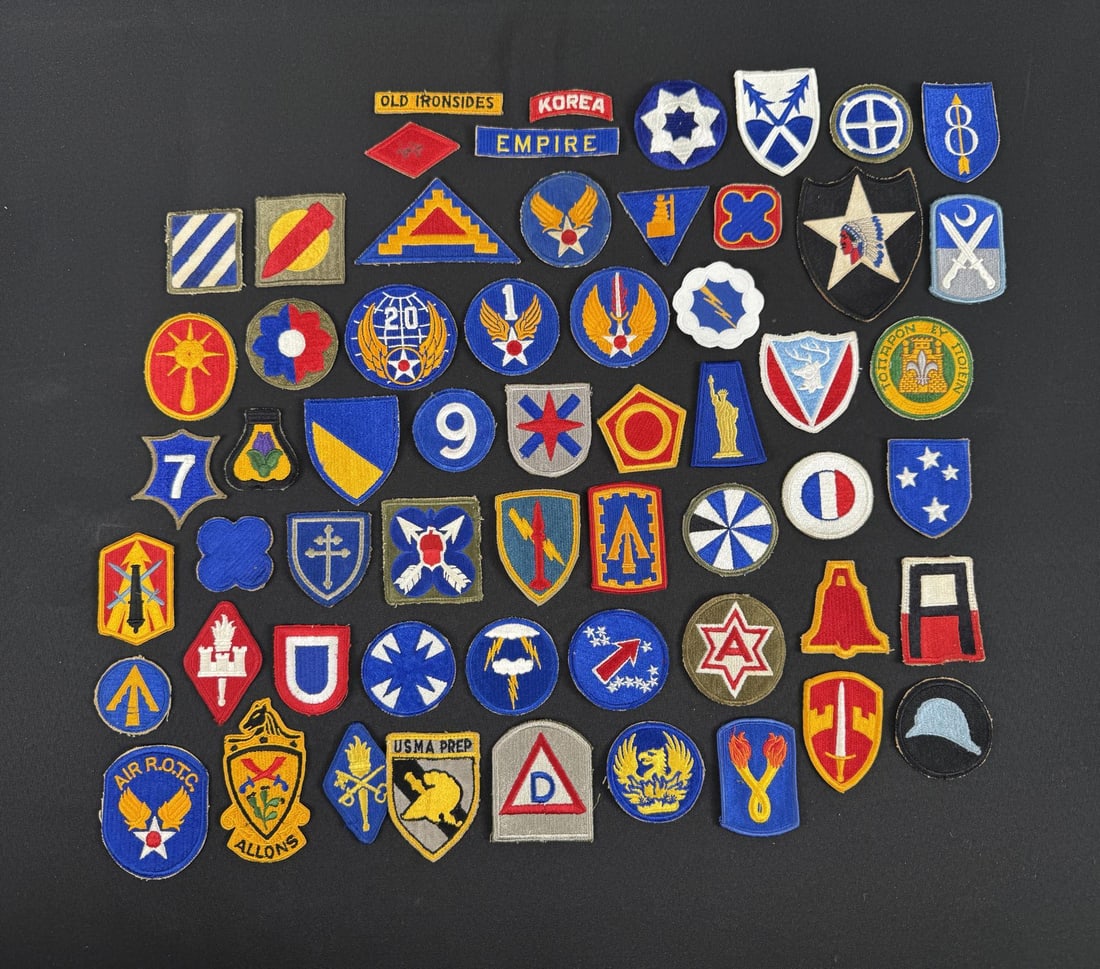 Collection of WW2 Korea Era Patches: 58 total.