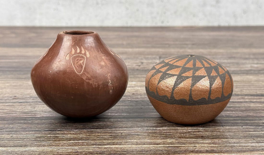 Santa Clara and Jemez Pueblo Seed Pots (1 of 12)