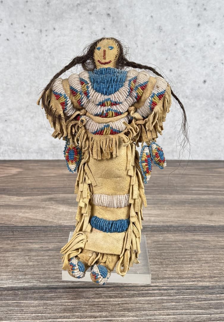 Native American Indian Double Sided Beaded Doll (1 of 10)