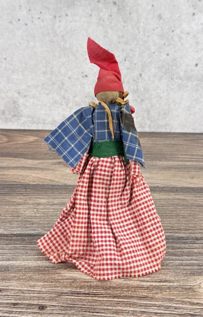 Scandinavian Pixy Gnome Doll: 9 3/4" tall.
