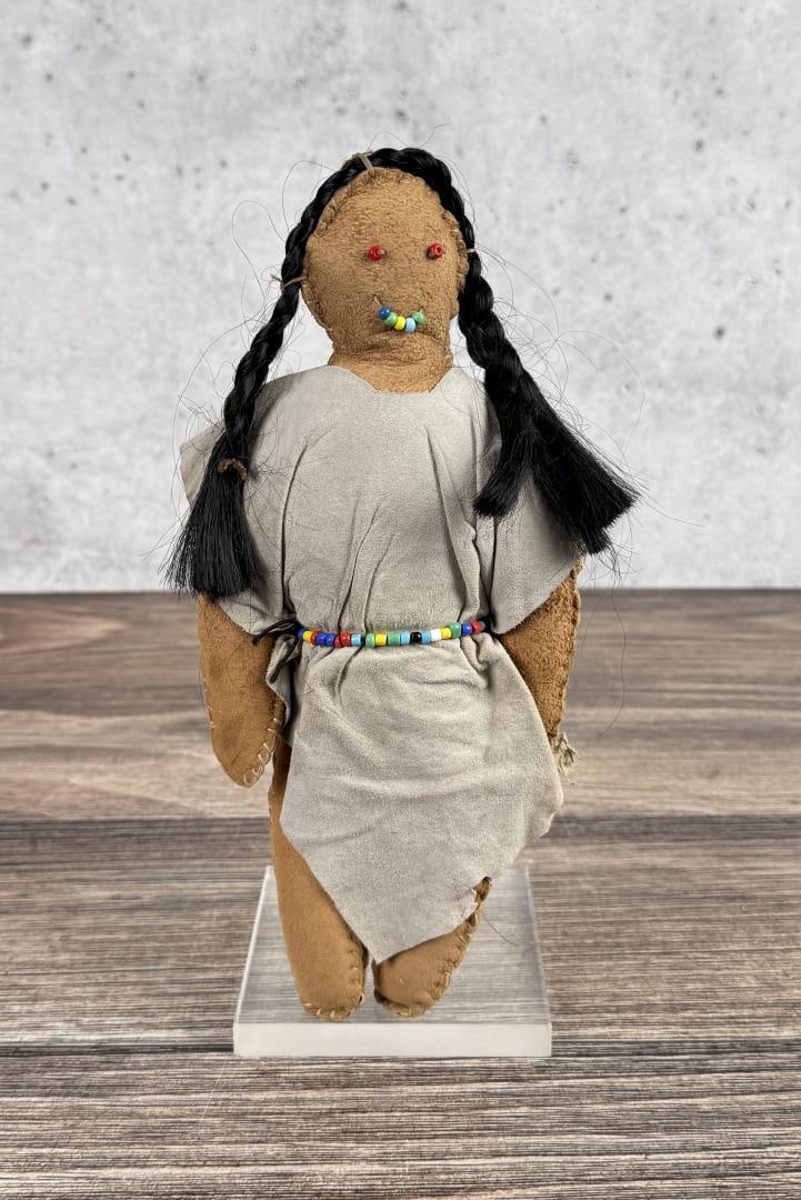 Native American Indian Double Sided Buckskin Doll (1 of 11)