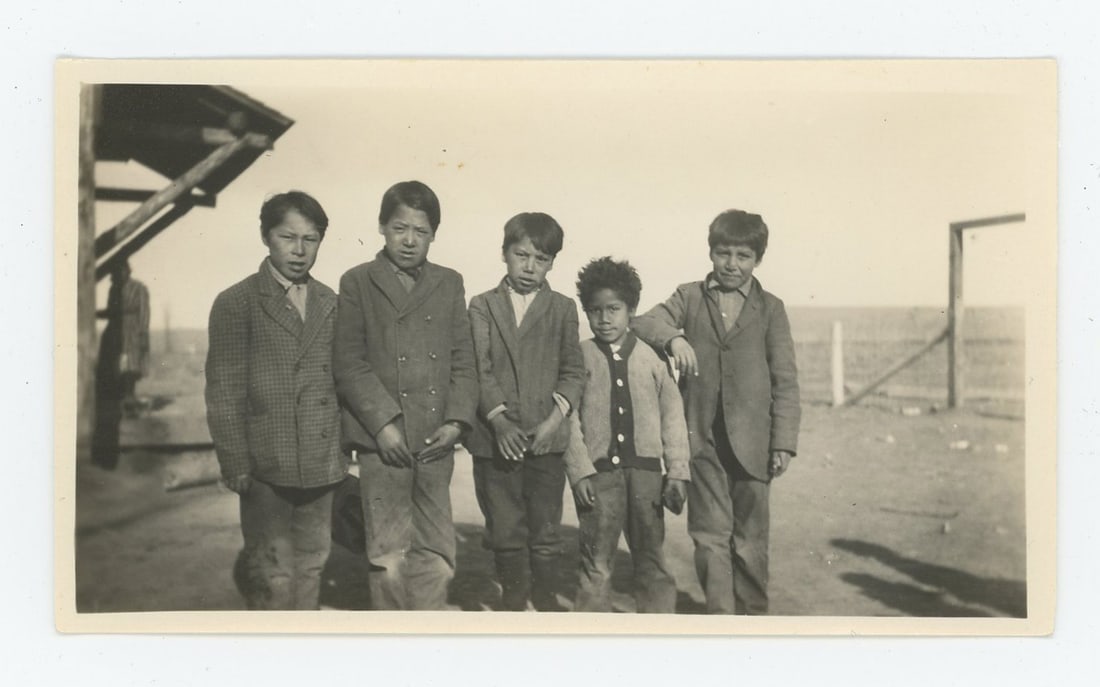 Crow Boys at Reno School Crow Agency Montana Photo (1 of 3)