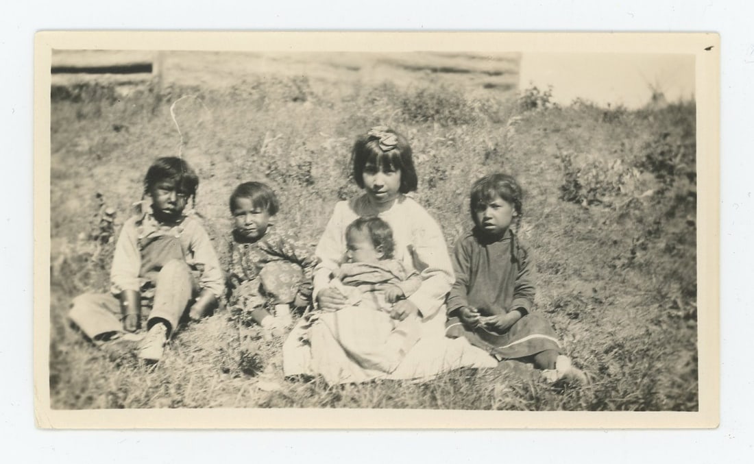 Crow Indian Children Burgess Days Montana Photo (1 of 3)