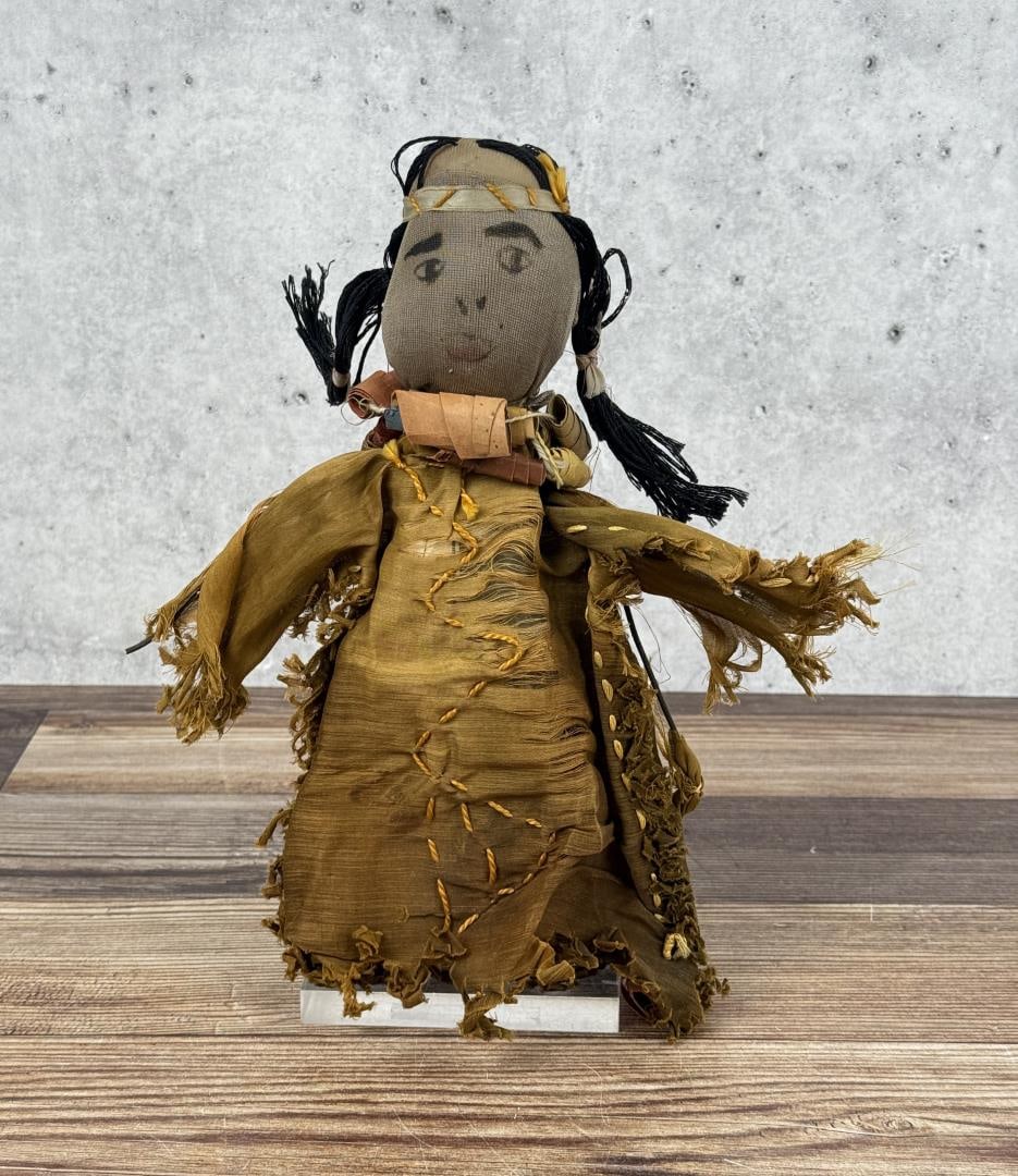 Seneca Native American Indian Silk Dress Doll (1 of 4)