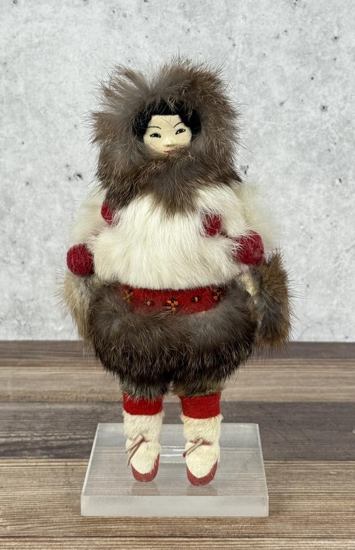 Alaskan Inuit Eskimo Ivory Face Doll (1 of 4)