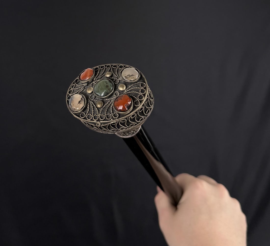 Sterling Silver Moorish Cane Walking Stick (1 of 8)