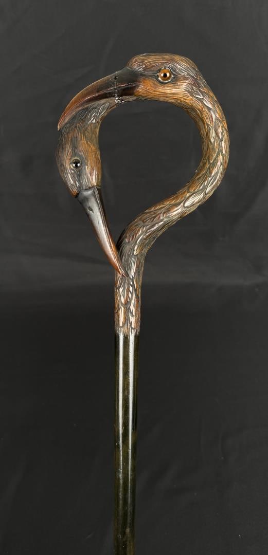 Victorian Birds Head Cane Walking Stick (1 of 10)