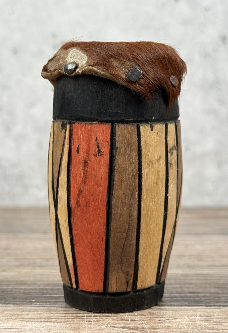 Miniature Zulu African Drum (1 of 7)