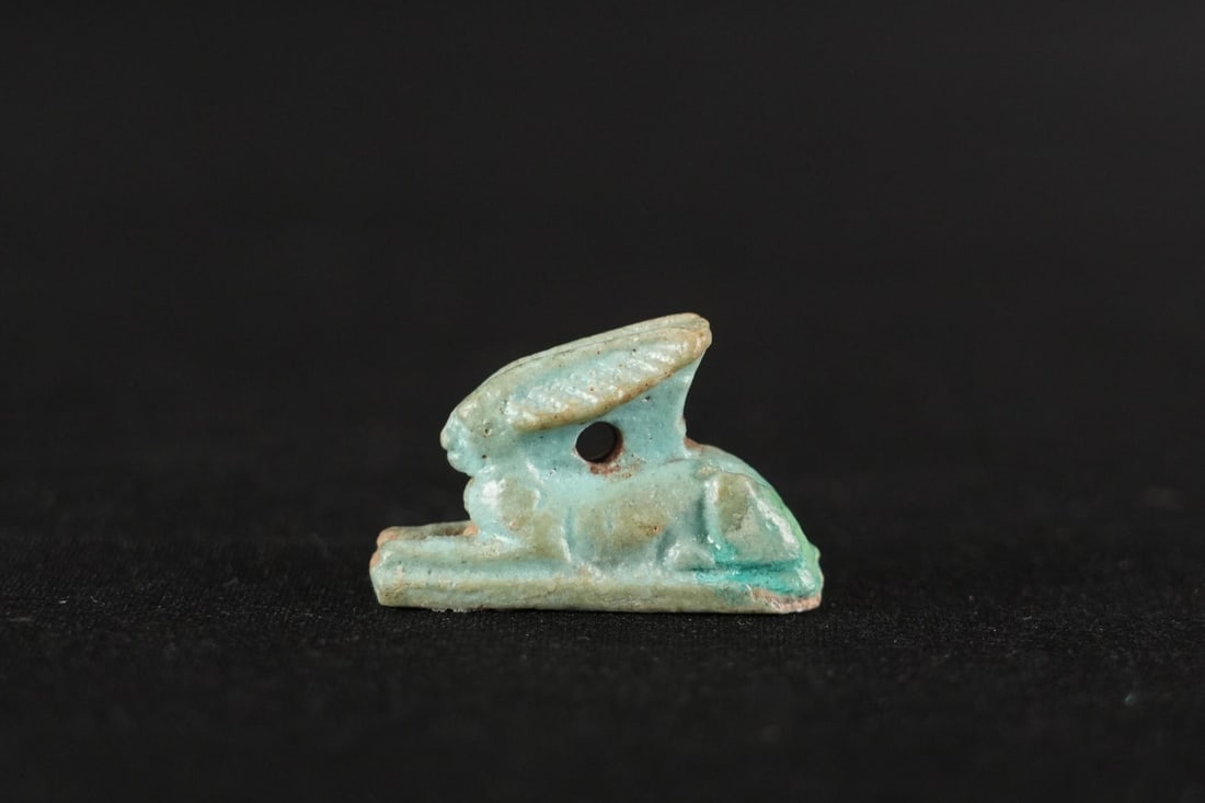 Ancient Egyptian Faience Amulet of Goddess Wenut (1 of 8)