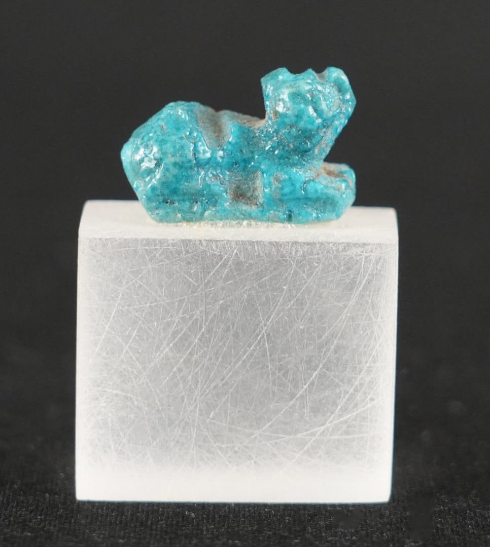 Ancient Egyptian Faience Lioness Amulet (1 of 7)