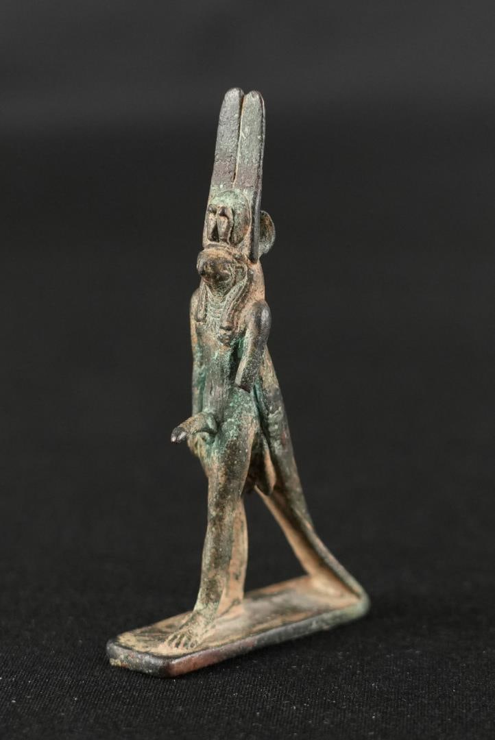 Ancient Egyptian Bronze Amulet of God Montu (1 of 10)