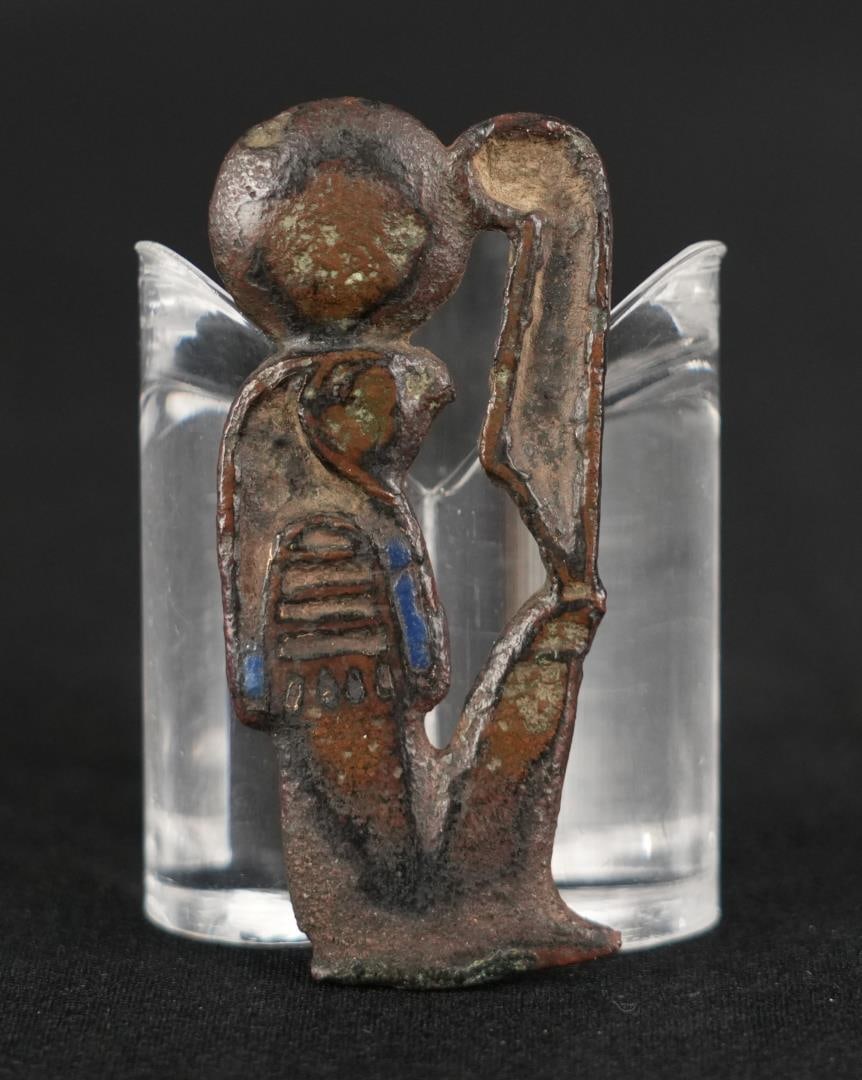 Ancient Egyptian Ra-Horakhty Bronze Amulet (1 of 6)