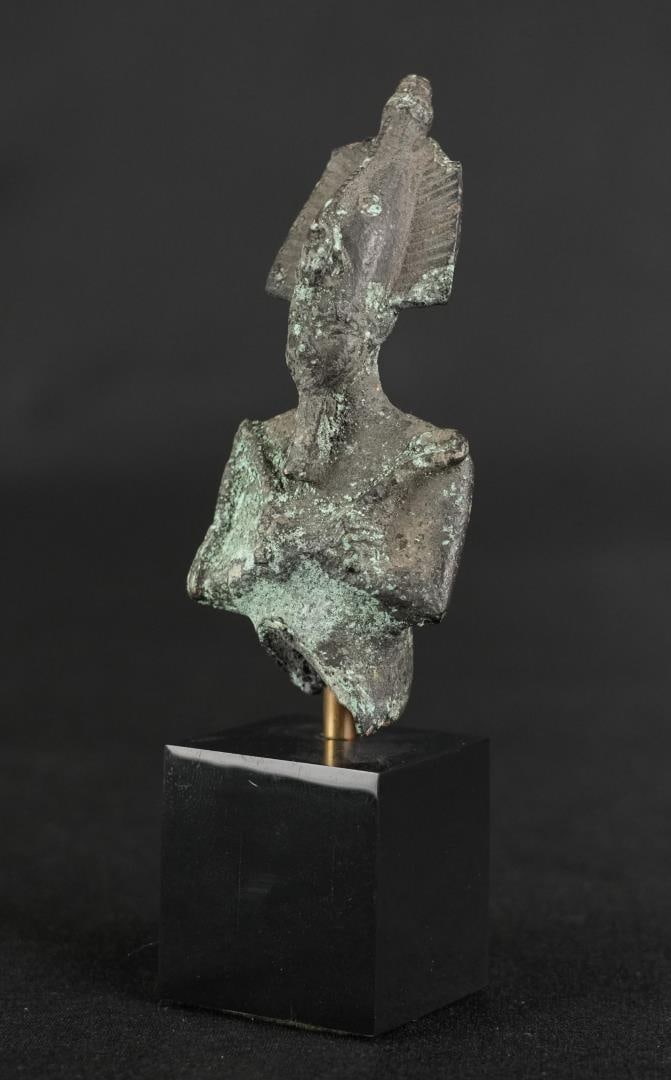 Ancient Egyptian Bronze Bust of Osiris (1 of 9)
