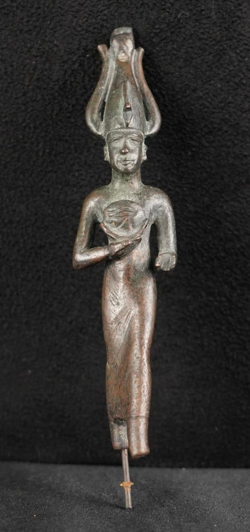 Ancient Egyptian Bronze Statuette of Goddess Satet (1 of 10)