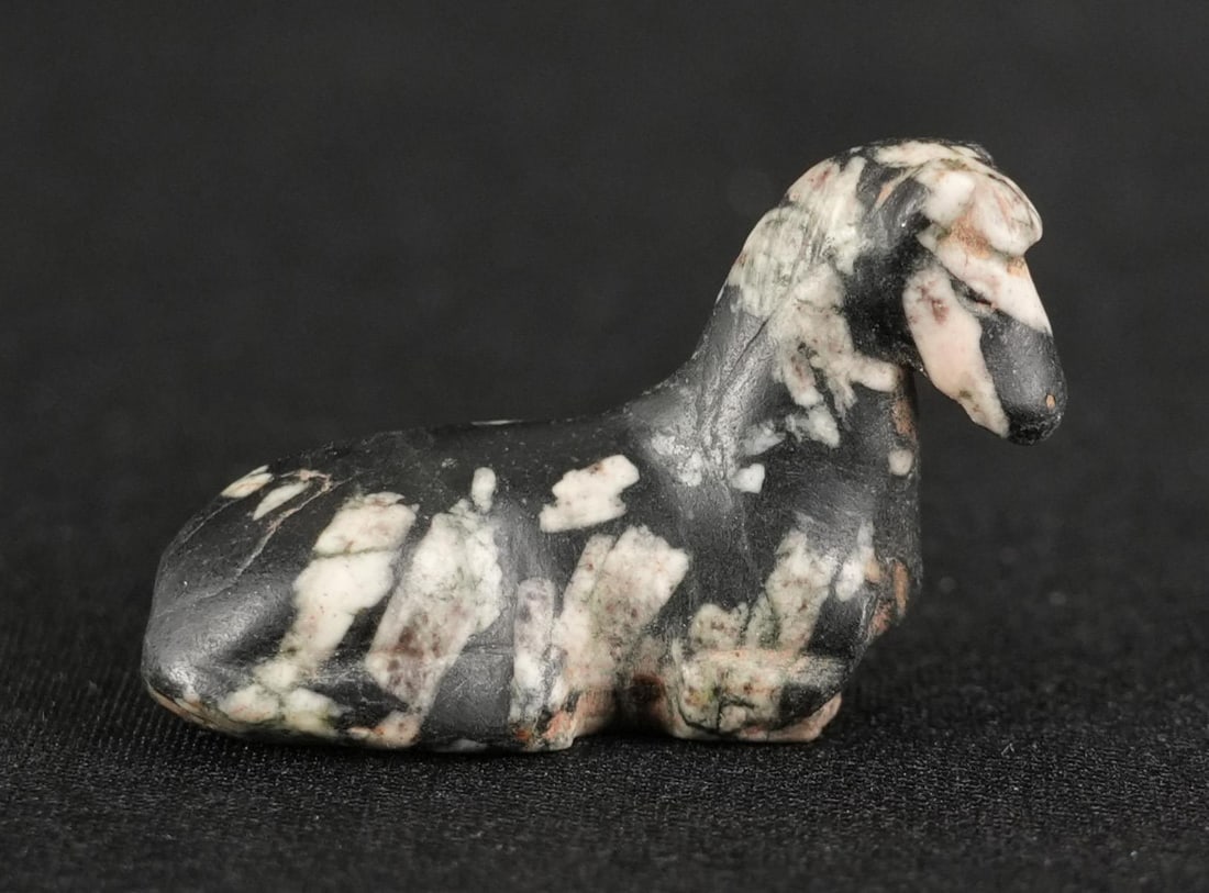 Ancient Egyptian Porphyry Diorite Horse Amulet (1 of 12)