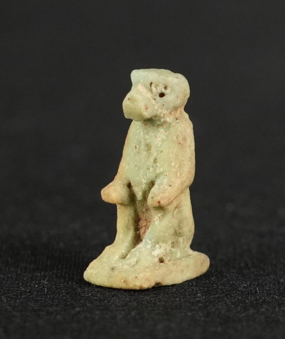 Ancient Egyptian Limestone Amulet of God Thoth (1 of 9)