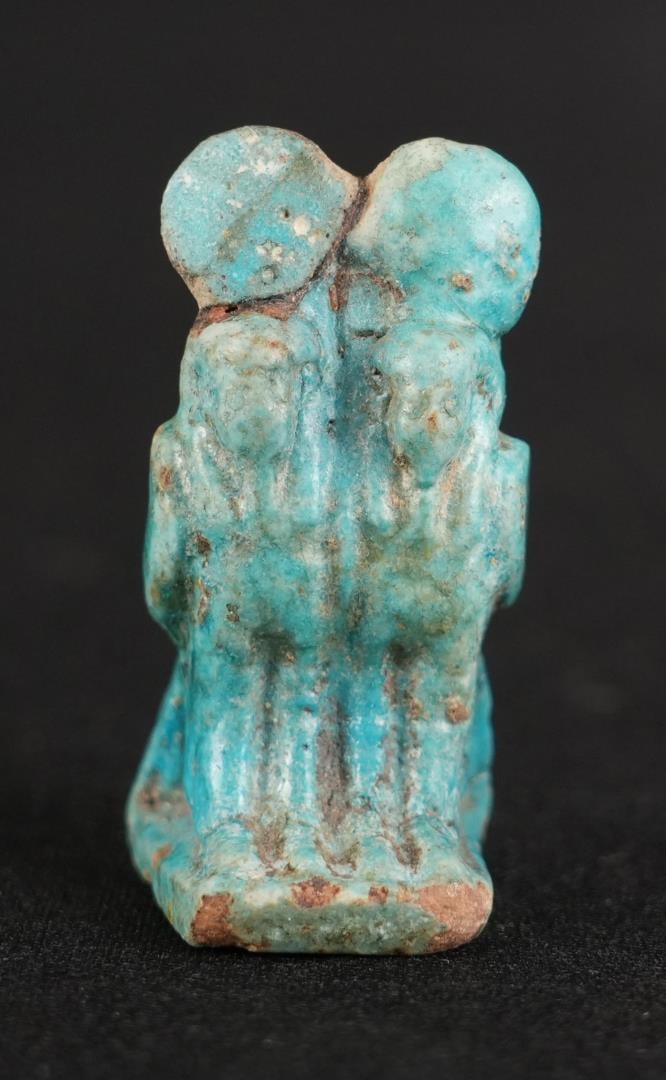 Ancient Egyptian Faience Double Ba Bird Amulet (1 of 12)