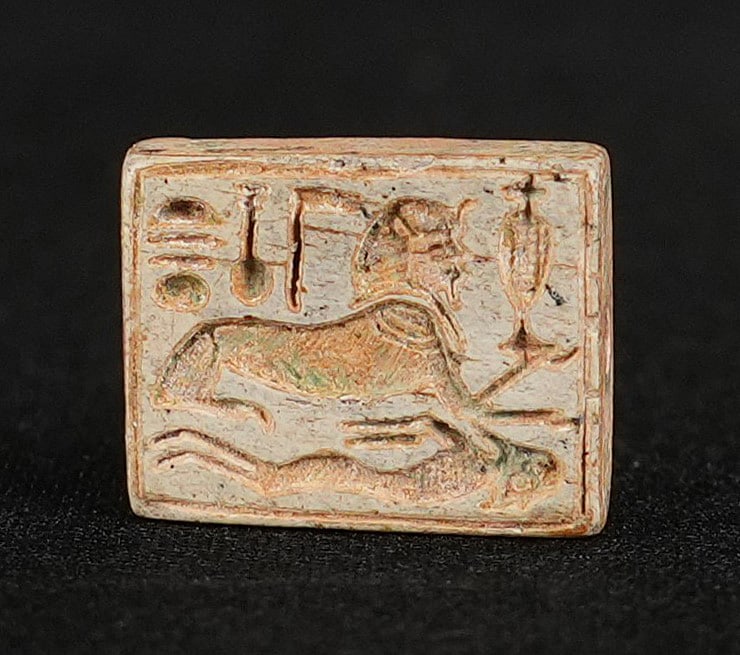 Ancient Egyptian Sphinx Seal Amulet Plaque (1 of 7)
