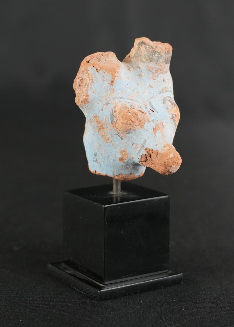 Ancient Egyptian Terracotta Painted Pig Head (1 of 9)