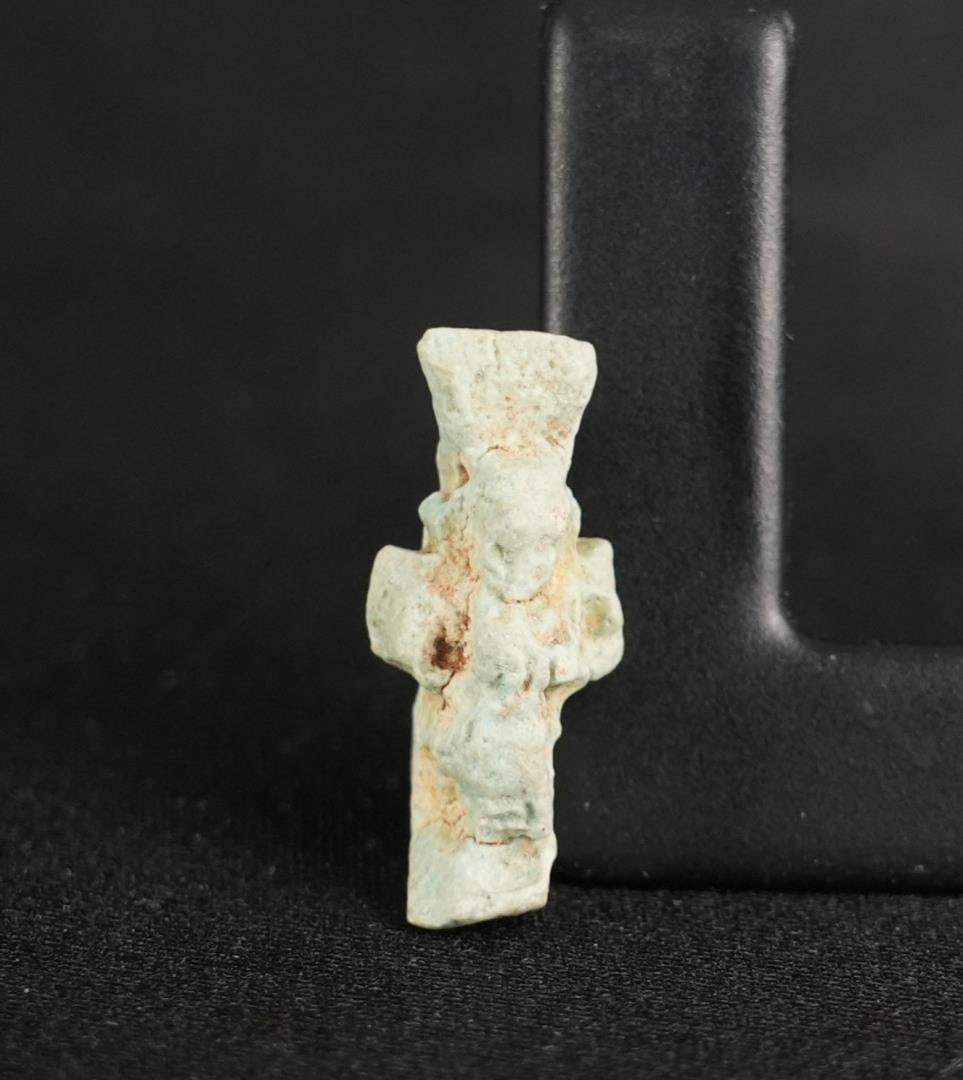 Ancient Egyptian Faience Amulet of Bes (1 of 8)