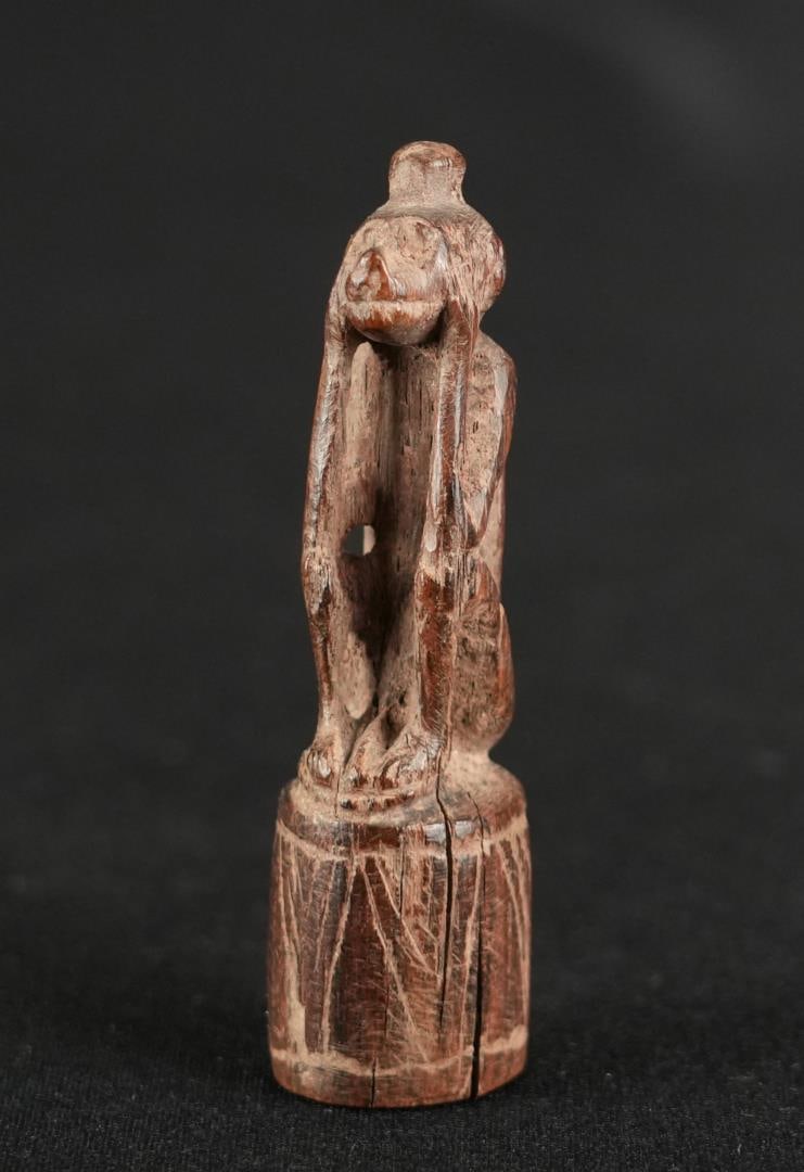 Ancient Egyptian Baboon Wood Amulet of Thoth (1 of 9)