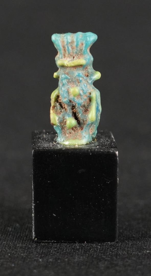 Ancient Egyptian Faience Amulet of Bes (1 of 8)