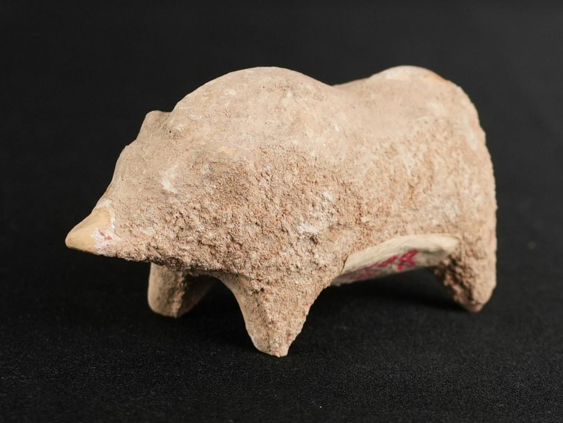 Ancient Greek Terracotta Pig Statuette (1 of 7)