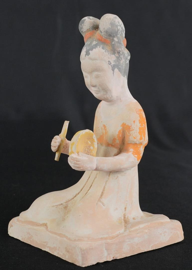 Tang Dynasty China Terracotta Musician Statuette (1 of 7)