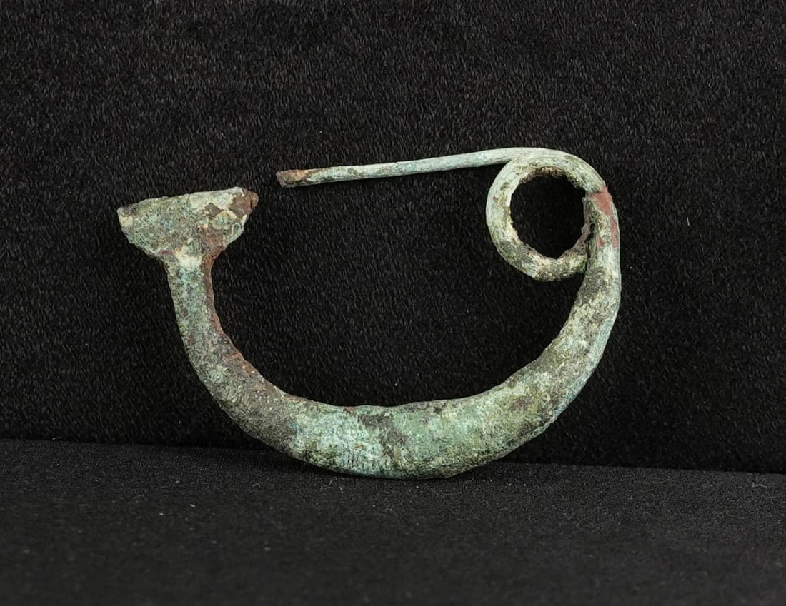 Ancient Etruscan Bronze Fibula Brooch Robe Pin (1 of 6)
