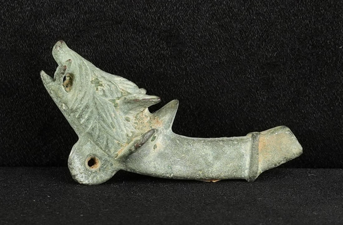 Ancient Roman Bronze Boar Head Chariot Fitting (1 of 5)