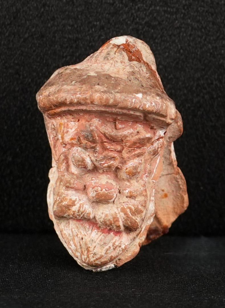 Ancient Greek Helenestic Terracotta Silenos Head (1 of 7)