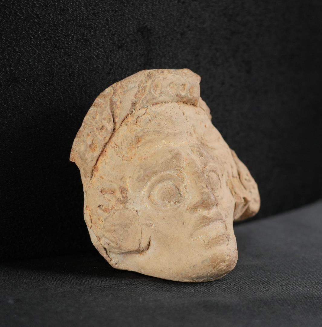 Ancient Greek Hellenistic Terracotta Goddess Head (1 of 6)