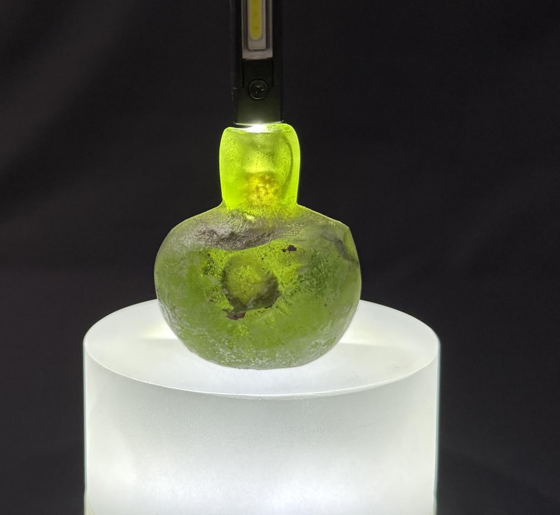 Time of Christ Ancient Roman Bottle: 2 1/8" tall by "1 3/4" by 1".