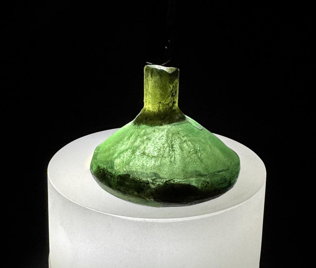 Time of Christ Ancient Roman Bottle: 1 5/8" tall by 2 1/8" in diameter.