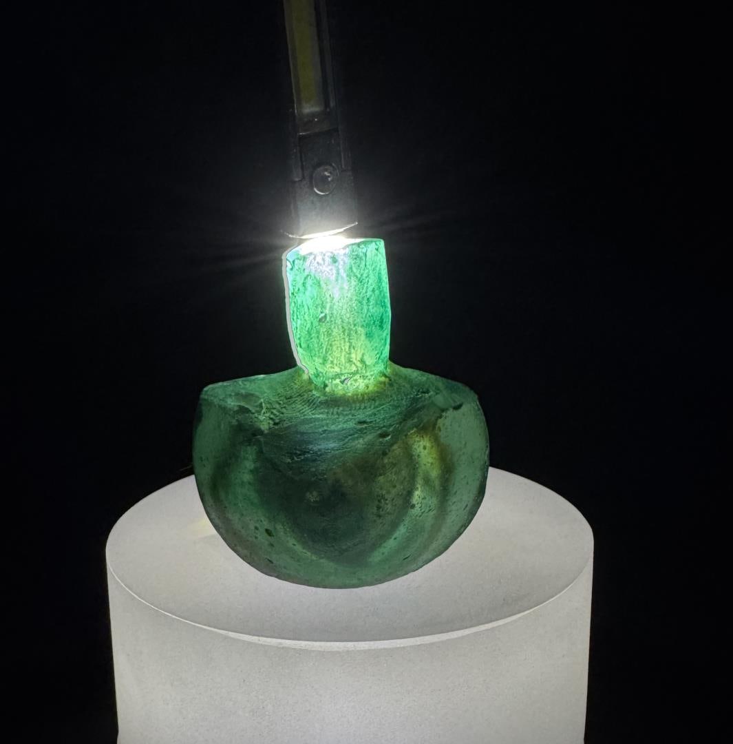 Time of Christ Ancient Roman Bottle: 2 1/8" tall by 1 1/2" in diameter.