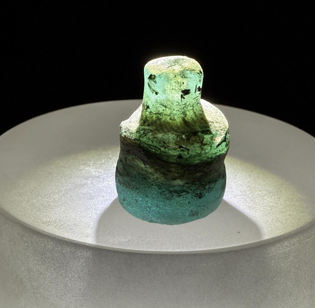 Time of Christ Ancient Roman Bottle: 1 1/8" tall by 3/4" in diameter.